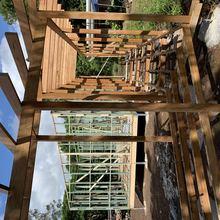 Pergola framing, view 2