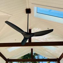Pergola ceiling and fan detail